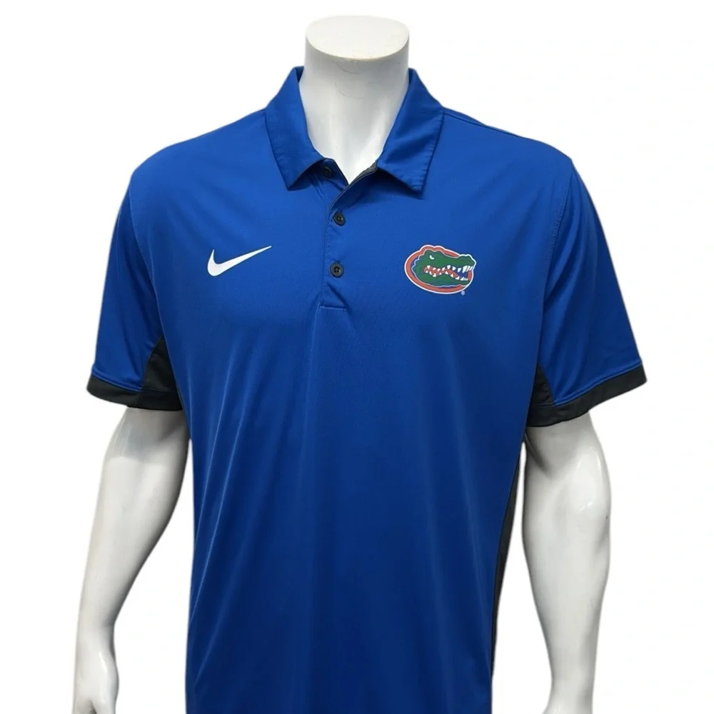 Nike Dri Fit University of Florida Gators New Era Sideline Golf Polo Shirt XL